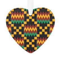 Gul, grön, röd, svart Kente-tyg