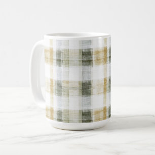 Gul Grön Vit Karotröja Ränder Kaffemugg