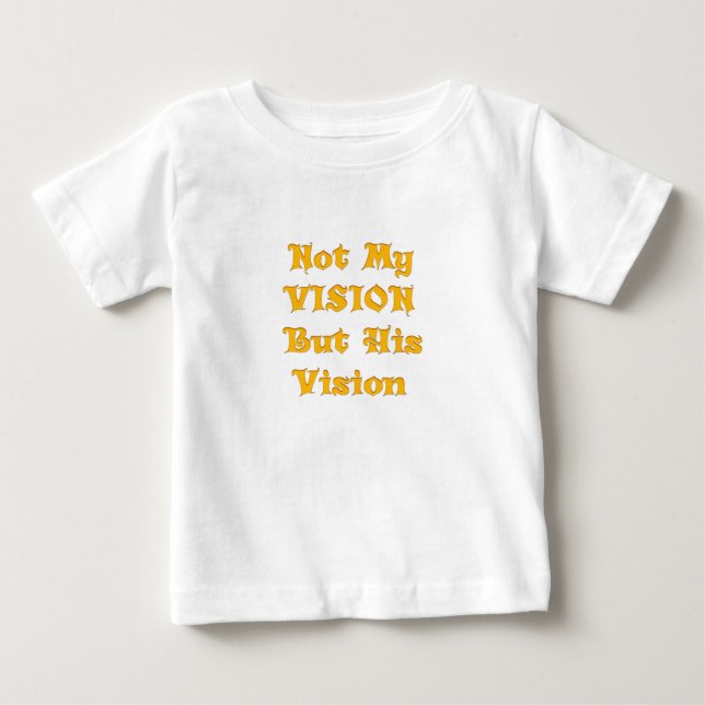 Gul Guld "Inte Min Vision Utan Hans Vision" | Ins Tee Shirt (Framsida)