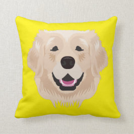 Gul guld- Retriever Kudde