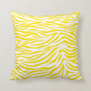 Gul Guld Safari Zebra Kudde