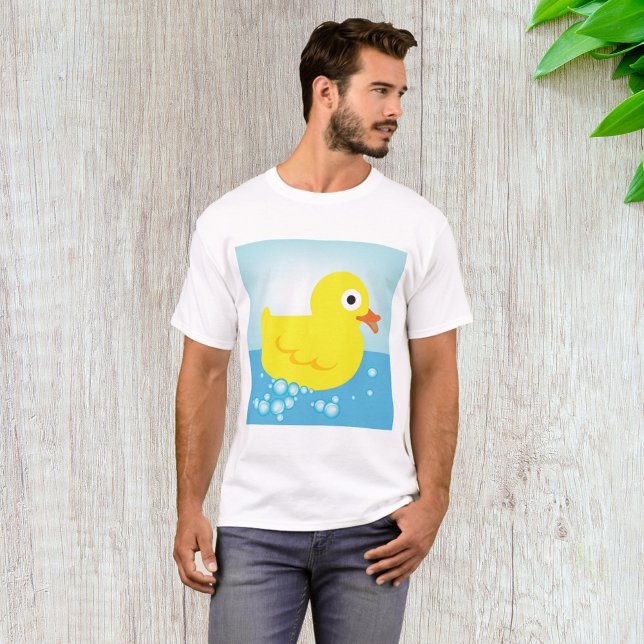 Gul gummiank manlig t-shirt (Skapare uppladdad)