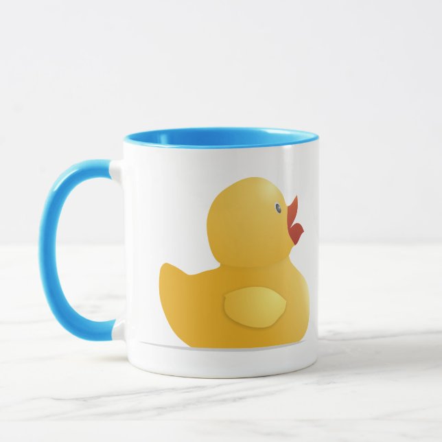 Gul gummiank mugg (Vänster)