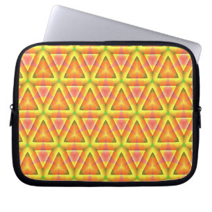 Gul gyllene triangelmönster laptop fodral