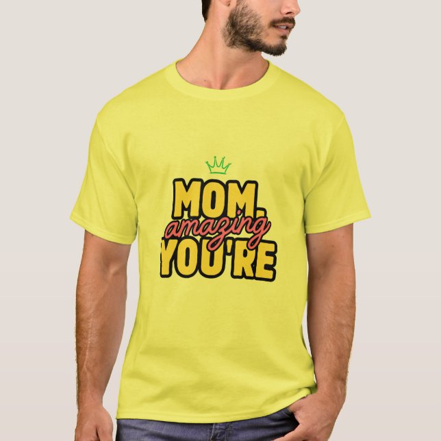 gul halvärmad t-shirt (Framsida)