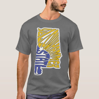 Gul hammare stat Alabama T Shirt