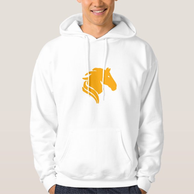 Gul Häst Zodiak Tröja – Identitetspresent Hoodie (Framsida)