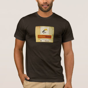 Gul hästmanar brunt för dräkt för amerikan tee shirt