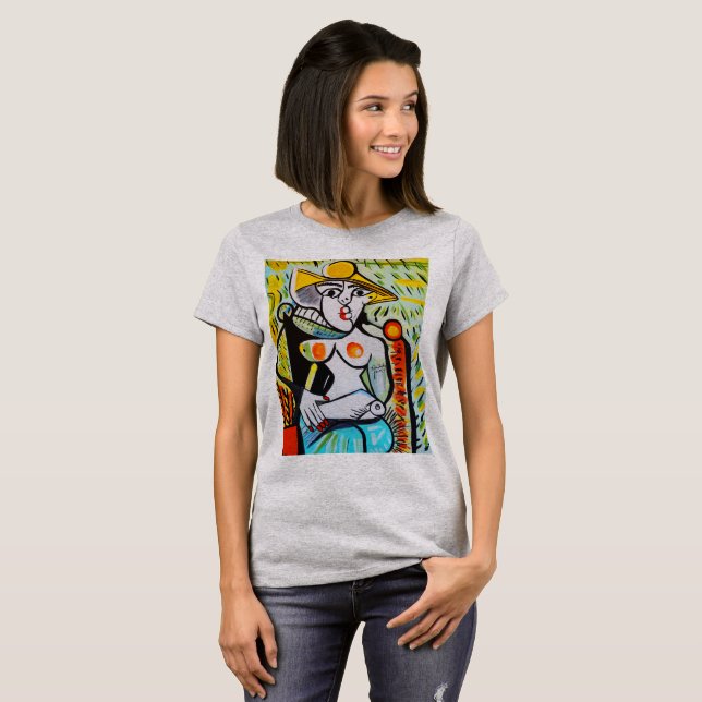 GUL HATTPICASSO STIL T-SHIRT (Hel framsida)