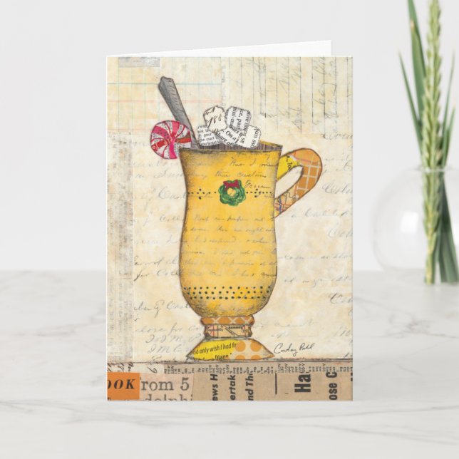 Gul helgdagkopp helgkort (Framsida)