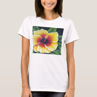 Gul hibiskus t-shirt