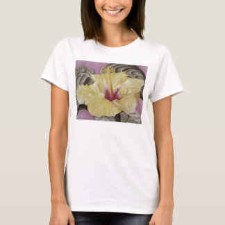 Gul hibiskus tee shirt
