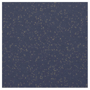 Gul himmel för Starry natt Tyg