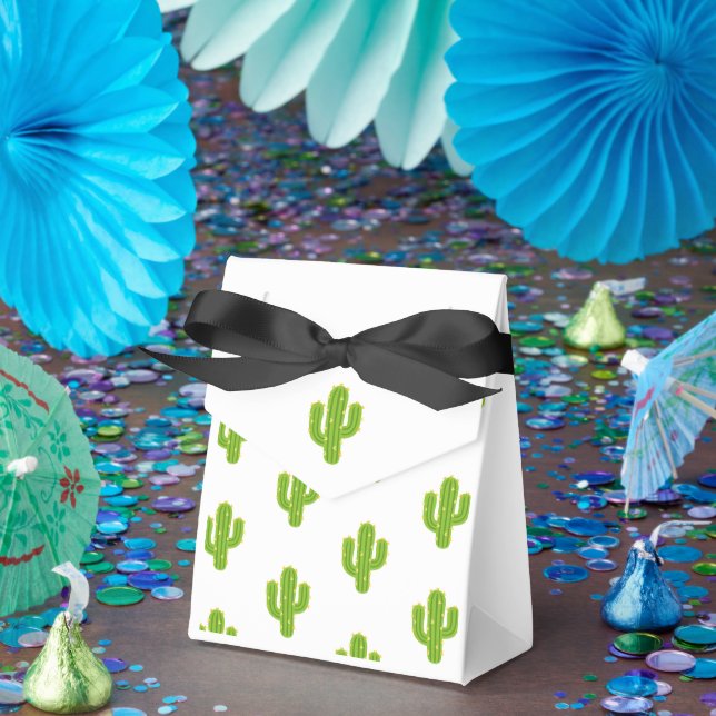 Gul hjärta kaktus fiesta kärlek bröllop presentaskar (Part)