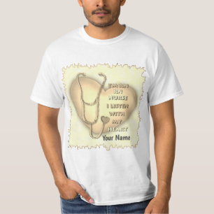 Gul hjärta RN legitimerad sjuksköterska T Shirt
