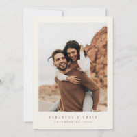 Gul hjärta Spara datum-kalender fotokort
