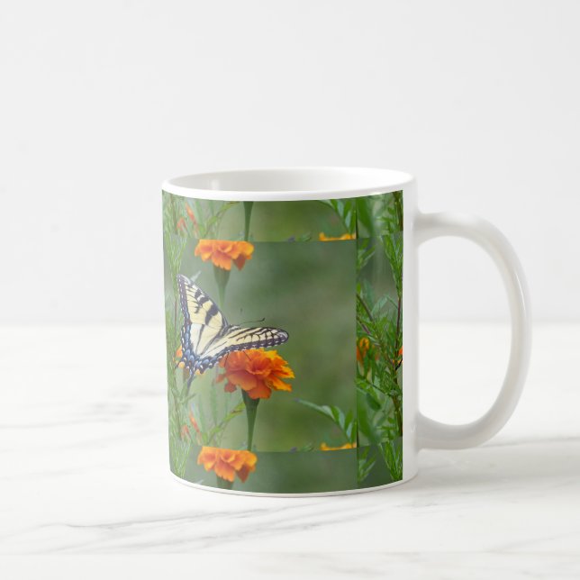 Gul hona Eastern Tiger Swallowtail Kaffemugg (Höger)