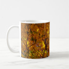 Gul höstfärg kaffemugg