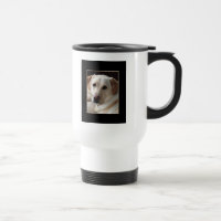 Gul hund för Labrador Retriever på travel mug
