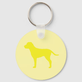 Gul Hund Nyckelring