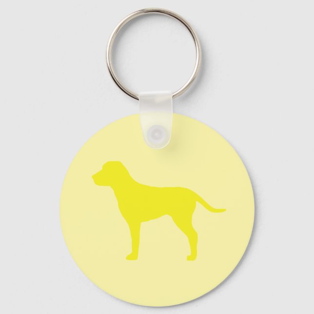Gul Hund Nyckelring (Framsida)