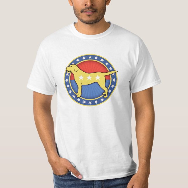 Gul hund tee shirt (Framsida)