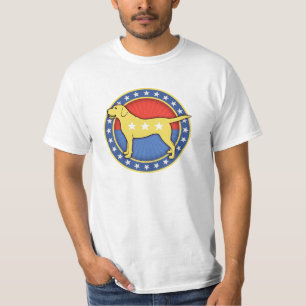 Gul hund tröja