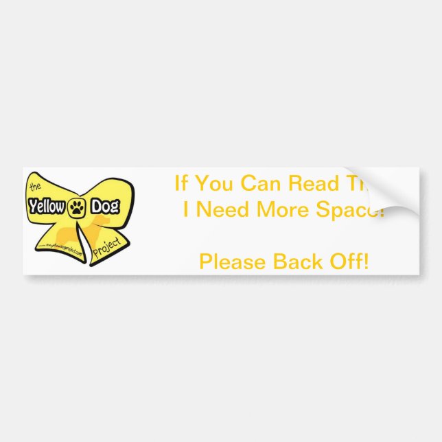 Gul hundbildekal bildekal (Framsidan)