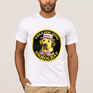Gul hunddemokratskjorta t shirt