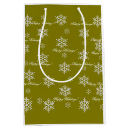 Gul inslagspapper God Jul Snöflingor