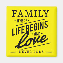 Gul Inspirerande Typografi Familj Citat