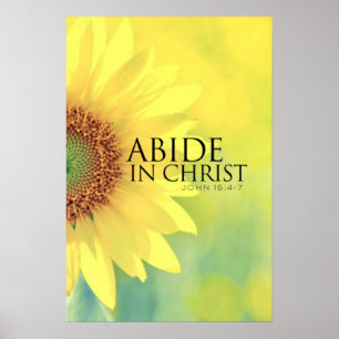 Gul John för blommabibelverse 15:4 - affisch 7