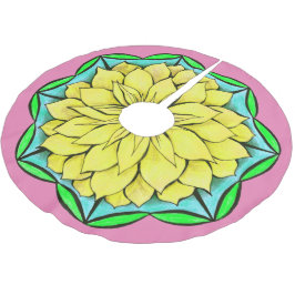 GUL JULSTJÄRNAdesign Julgransmatta Borstad Polyester