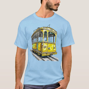 Gul kabelvagn t shirt