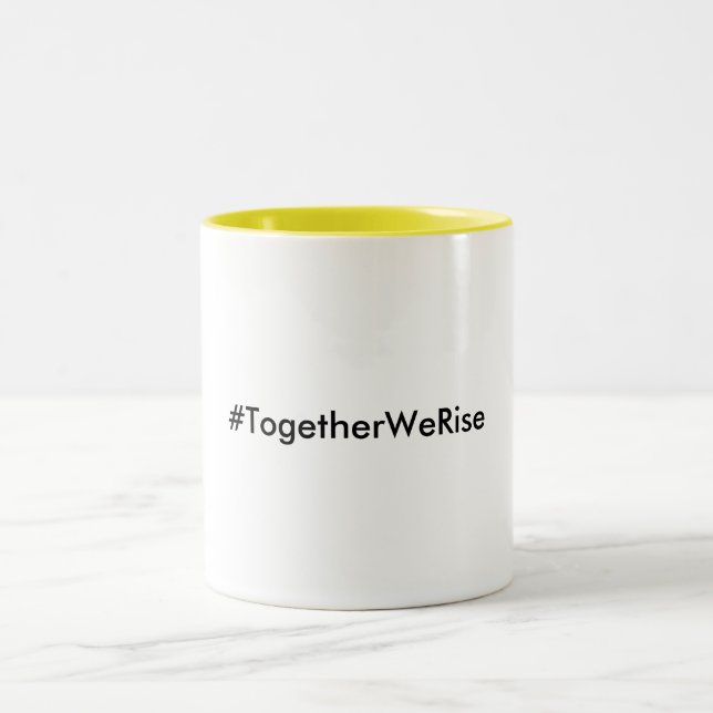 Gul kaffemugg för #TogetherWeRise (Center)