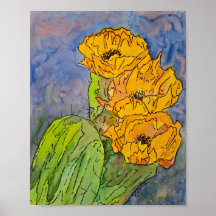 Gul Kaktus Blomma