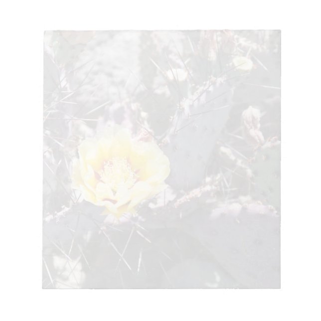 Gul kaktusblomma anteckningsblock (Framsida)