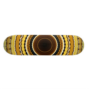 Gul kaleidoscope skateboard bräda 20 cm