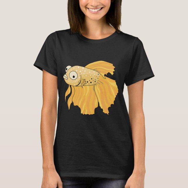 Gul kampfisk t shirt (Framsida)