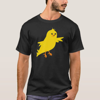 Gul kanariefågel t-shirt