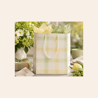 Gul karamellpresentbag för vår, sommar, höst