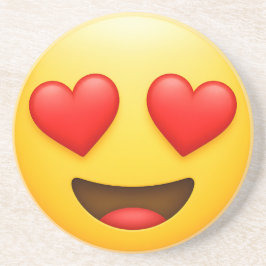 Gul kärleksemoji underlägg