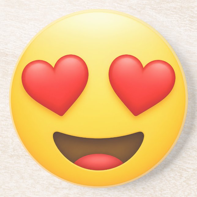 Gul kärleksemoji underlägg (Framsidan)