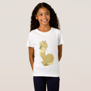 Gul katt barn t-shirt