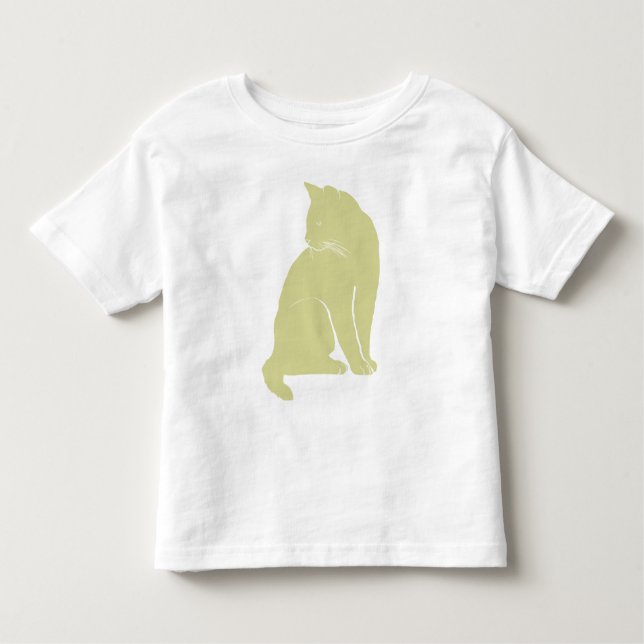Gul katt t-shirt (Framsida)