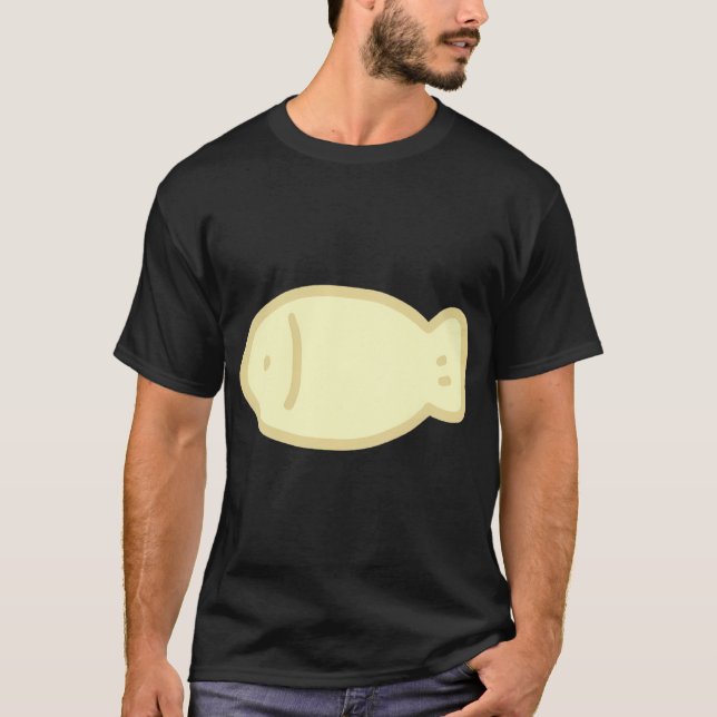 Gul Klotterfisk T Shirt (Framsida)