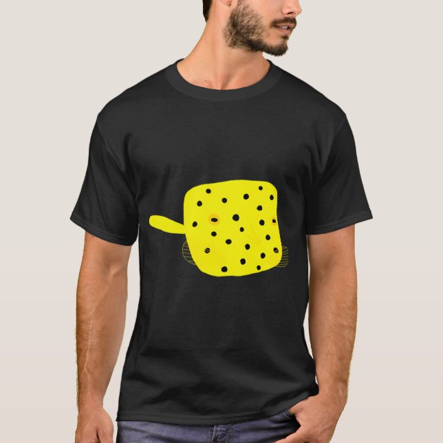 Gul koffertfisk t shirt (Framsida)