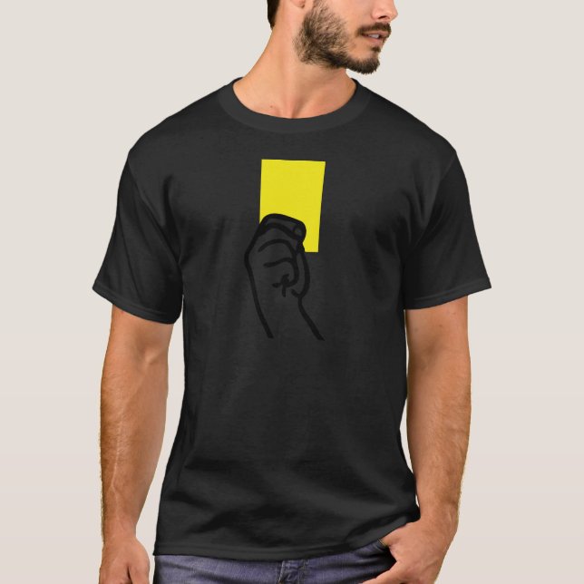 Gul kortfotboll tee shirt (Framsida)
