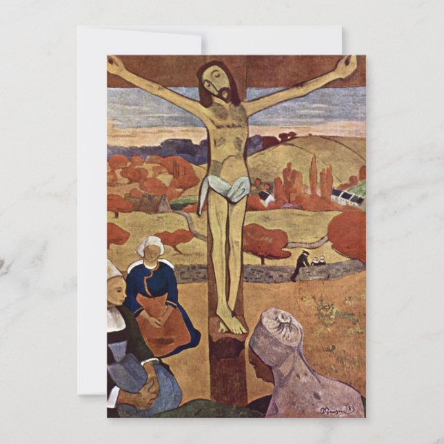 Gul Kristus av Paul Gauguin (Framsida)