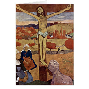 Gul Kristus av Paul Gauguin Hälsningskort